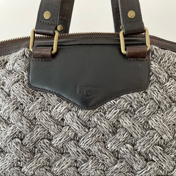 UGG Cable Knit 🧶 Satchel in Gray - Picture 3 of 12